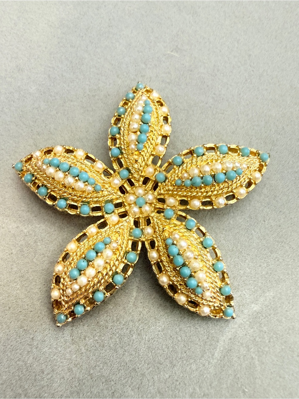 Vintage 1968 Sarah Coventry "Ocean Star" Starfish Brooch
